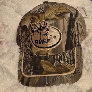 Rocky Mountain Elk Foundation REALTREE Hardwoods Velcroback Hat - New